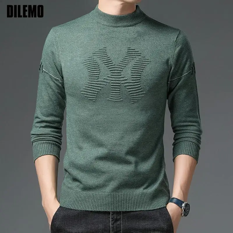 Top Grade New Autum Fashion Brand Luxury Knit Half Turtleneck Men Winter Warm Woolen Trendy Sweater Casual Mens Clothing 2022
Top Grade New Autum Fashion Brand Luxury Knit Half Turtleneck Men Winter Warm Woolen Trendy Sweater Casual Mens Clothing 2022