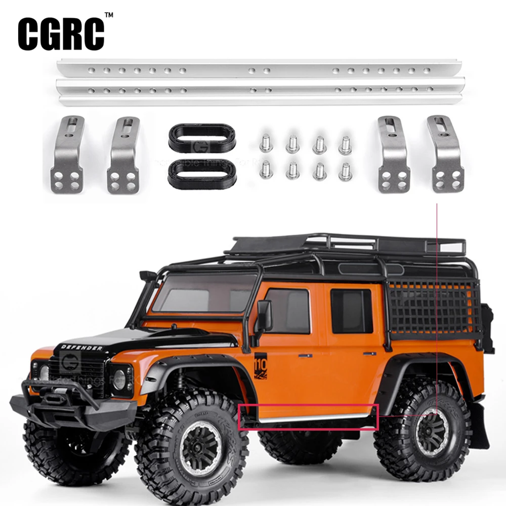 1 пара CNC металлический Боковой бампер педаль для 1/10 RC Гусеничный автомобиль Traxxas