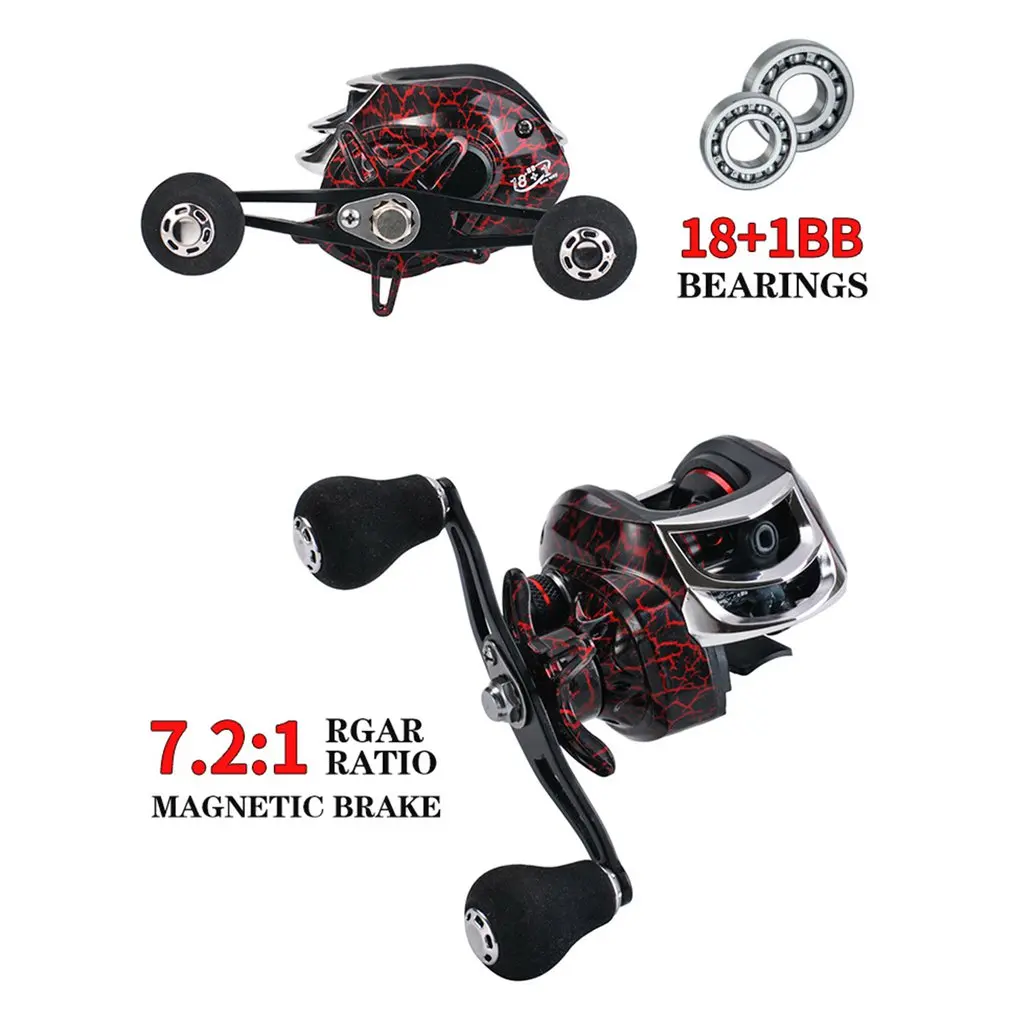 2021 New Baitcasting Fishing Reel Water Drop Magnetic Brake System 18+1 Shaft Spinning Fishing Wheel 7.2:1 Ratio 
2021 New Baitcasting Fishing Reel Water Drop Magnetic Brake System 18+1 Shaft Spinning Fishing Wheel 7.2:1 Ratio