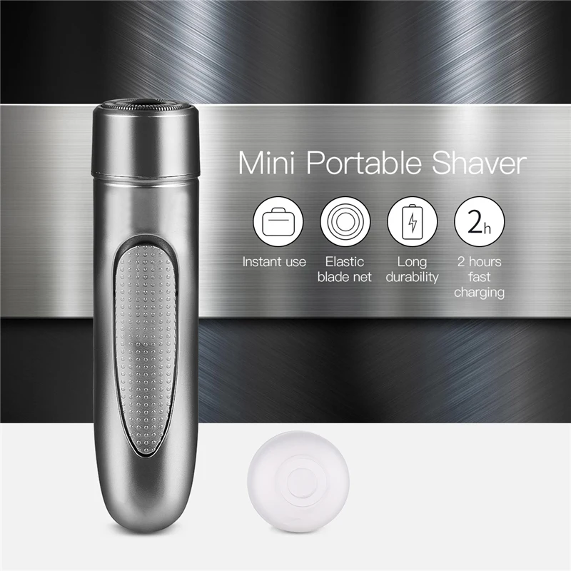 Mini Electric Shaver for Men with Dual Foils Portable Beard Trimmer Beard Trimmer for Men Cordless Rotating floating 3-blade
Mini Electric Shaver for Men with Dual Foils Portable Beard Trimmer Beard Trimmer for Men Cordless Rotating floating 3-blade