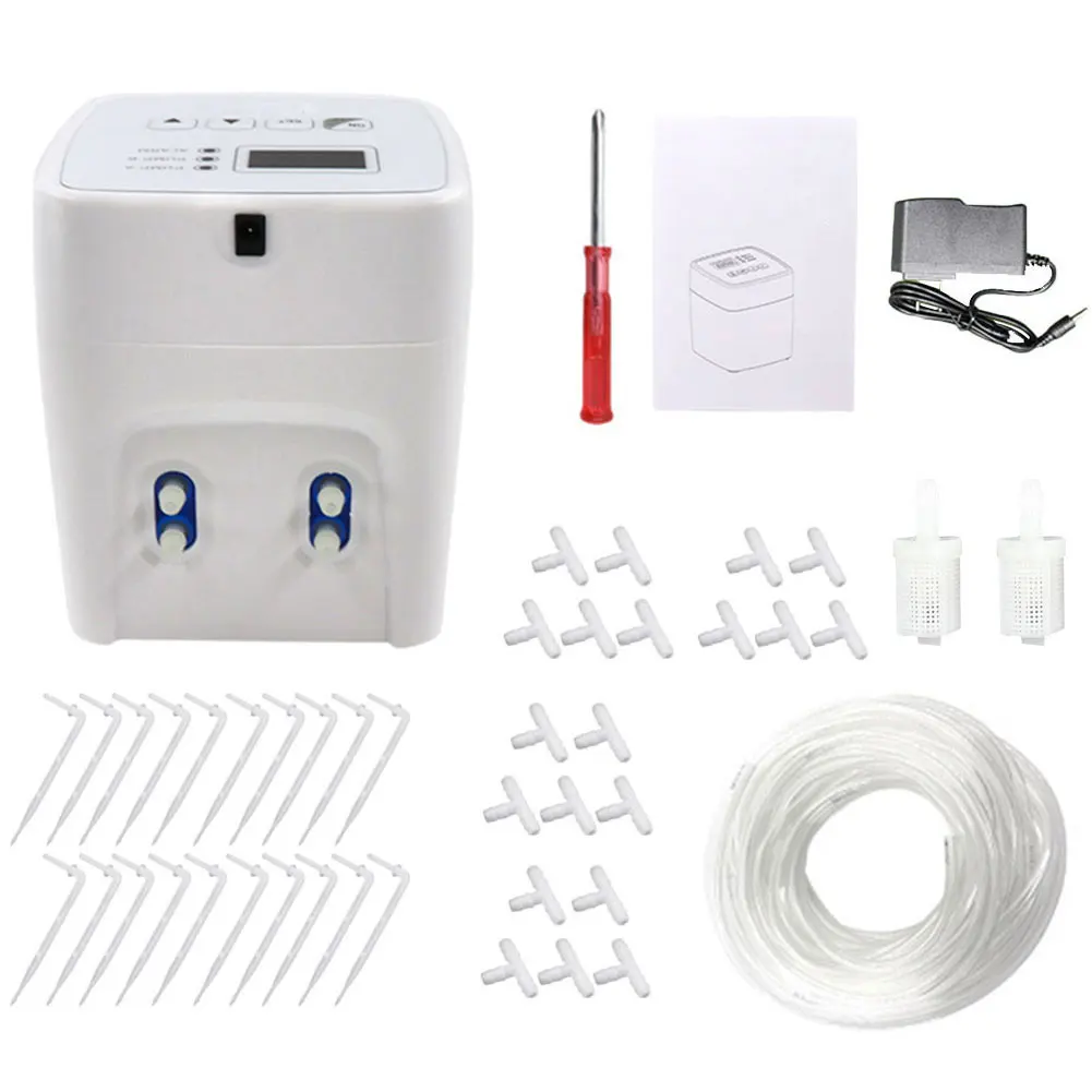 Automatic Irrigation System Electronic Smart Self Watering Timer Device With Hose Double Pump For Indoor Drip Potted Plants
Automatic Irrigation System Electronic Smart Self Watering Timer Device With Hose Double Pump For Indoor Drip Potted Plants