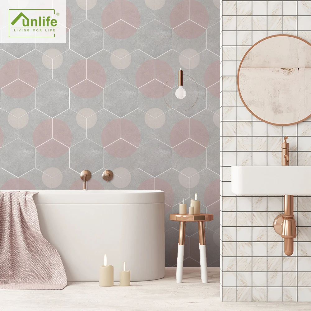 Funlife Hexagon Tile Stickers Floor Stickers Self-Adhesive Waterproof Wall Stickers decalsfor Hotel Bathroom Kitchen Furniture
Funlife Hexagon Tile Stickers Floor Stickers Self-Adhesive Waterproof Wall Stickers decalsfor Hotel Bathroom Kitchen Furniture