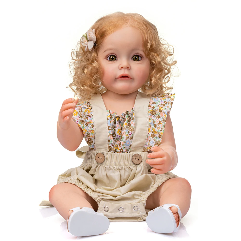 55CM Movable Lifelike Reborn Baby with Soft Hair Cute Princess Doll Lovely Dressed Girl Sleep Play Accompany Toys for Children
55CM Movable Lifelike Reborn Baby with Soft Hair Cute Princess Doll Lovely Dressed Girl Sleep Play Accompany Toys for Children