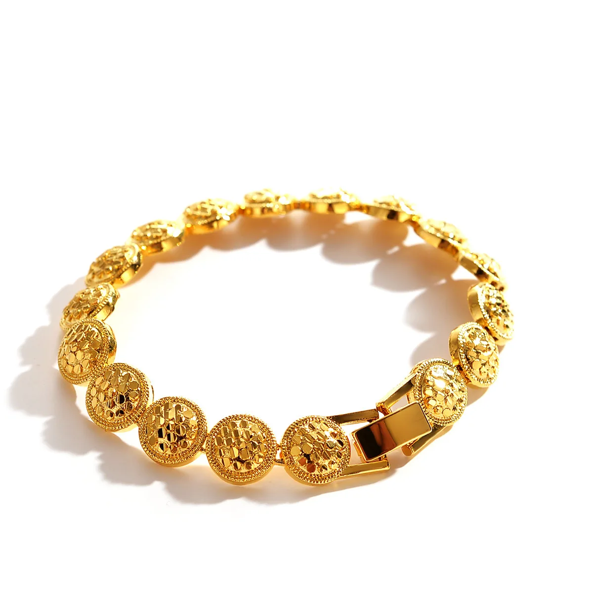 Round Tennis Bracelet Men Women Wrist Chain Yellow Gold Filled Classic Fashion Jewelry
Round Tennis Bracelet Men Women Wrist Chain Yellow Gold Filled Classic Fashion Jewelry