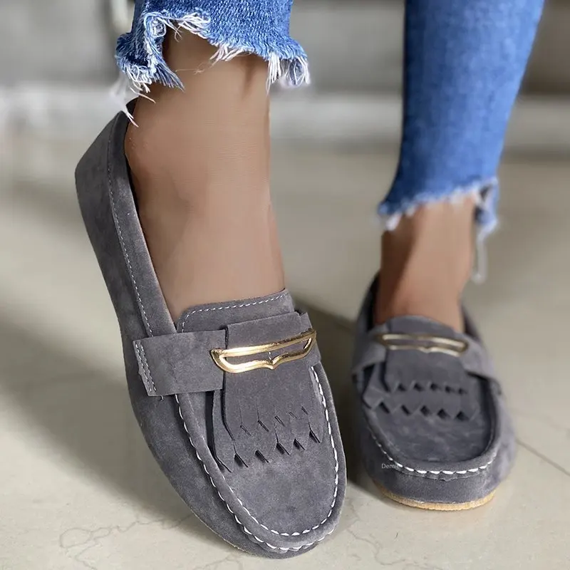 Women's Round Toe Wedges Lazy Shoes 2021 Summer New Flat Solid Color Casual Shoes Comfortable and Light Outdoor Walking Shoes
Women's Round Toe Wedges Lazy Shoes 2021 Summer New Flat Solid Color Casual Shoes Comfortable and Light Outdoor Walking Shoes