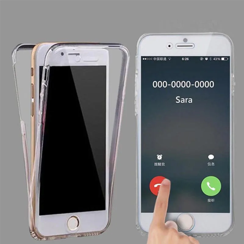 360 полностью прозрачный чехол для Samsung Galaxy S6 S7 Edge S8 S9 S10 S20 Plus S10e Note 8 9 10 Pro мягкий