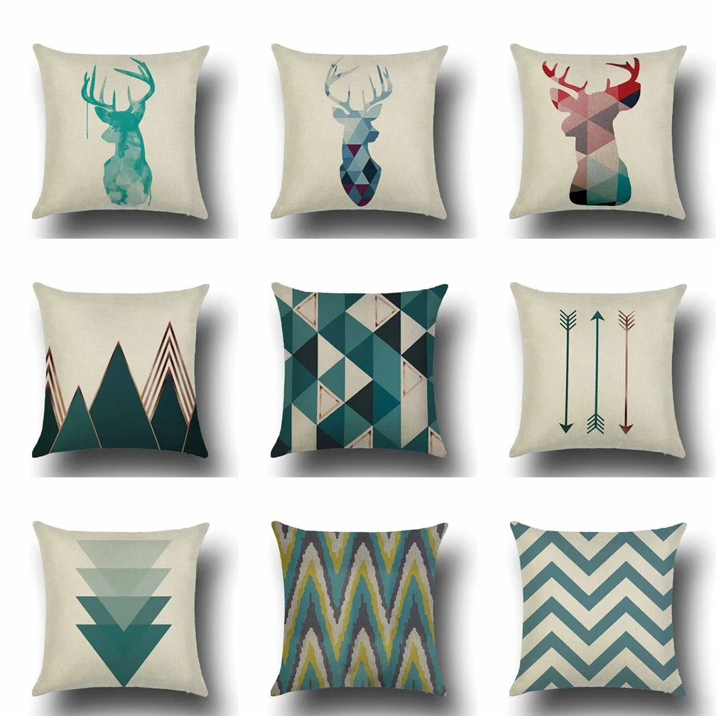 Modern Blue Geometry Decor Cushion Cover Linen Watercolor Deer Pillow Cover Art Home Decoration Sofa Car Throw Pillow Case Gift
Modern Blue Geometry Decor Cushion Cover Linen Watercolor Deer Pillow Cover Art Home Decoration Sofa Car Throw Pillow Case Gift