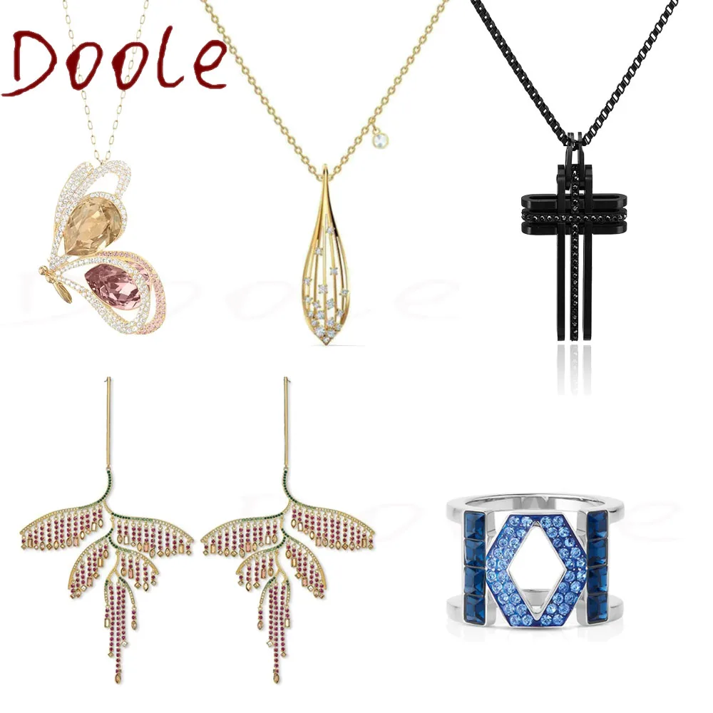 SWA Fashion Jewelry Charm Geometric Symbol Blue Crystal Black Cross Multicolor Leaf Long Series Exaggerated Romantic Necklace 
SWA Fashion Jewelry Charm Geometric Symbol Blue Crystal Black Cross Multicolor Leaf Long Series Exaggerated Romantic Necklace