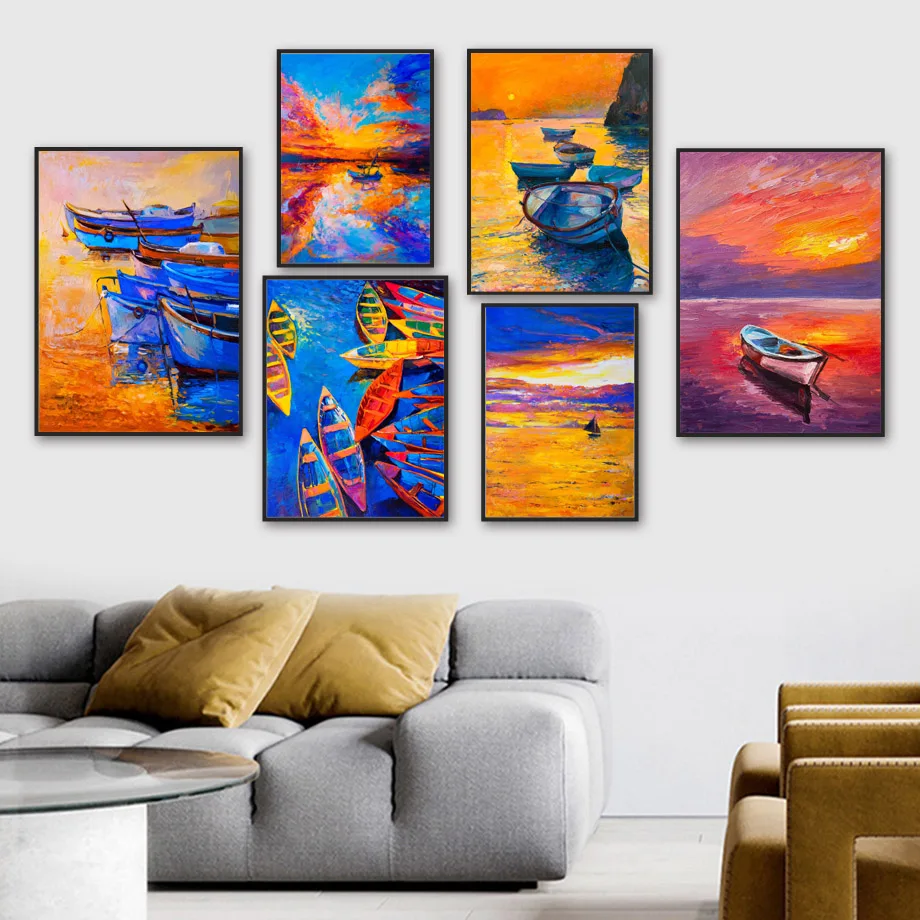 Watercolor Mountain Sea Boat Sunset Sky Wall Art Canvas Painting Nordic Posters And Prints Wall Pictures For Living Room Decor
Watercolor Mountain Sea Boat Sunset Sky Wall Art Canvas Painting Nordic Posters And Prints Wall Pictures For Living Room Decor
