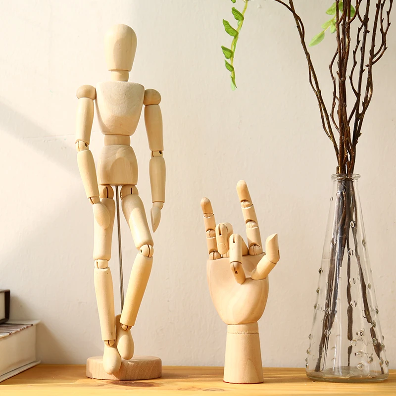 Nordic Creative Wooden Jointed Hand Model Art Props Wooden Ornaments Sculptures Desk Living Room Showcase Home Decor Gift
Nordic Creative Wooden Jointed Hand Model Art Props Wooden Ornaments Sculptures Desk Living Room Showcase Home Decor Gift