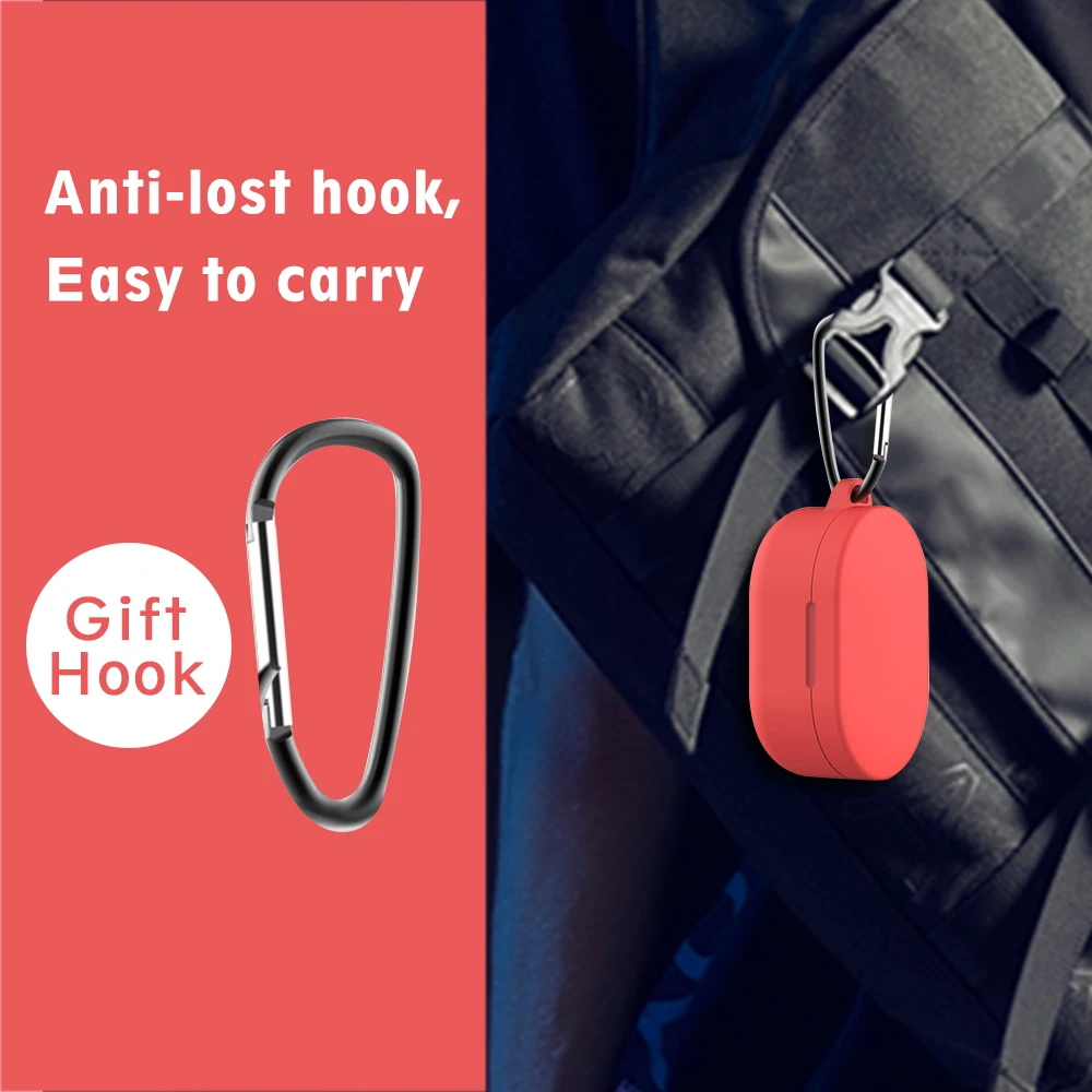 3 IN-1 Case Protection Cover Redmi AirDots Mi Air dots Silicone Case Carabiner Wireless Bluetooth Case for Xiaomi Redmi AirDots
3 IN-1 Case Protection Cover Redmi AirDots Mi Air dots Silicone Case Carabiner Wireless Bluetooth Case for Xiaomi Redmi AirDots
