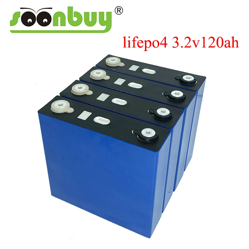 4 шт 3 2 V 120ah Lifepo4 аккумуляторные батареи 12V 24V 36V 48V пакет многократного цикла