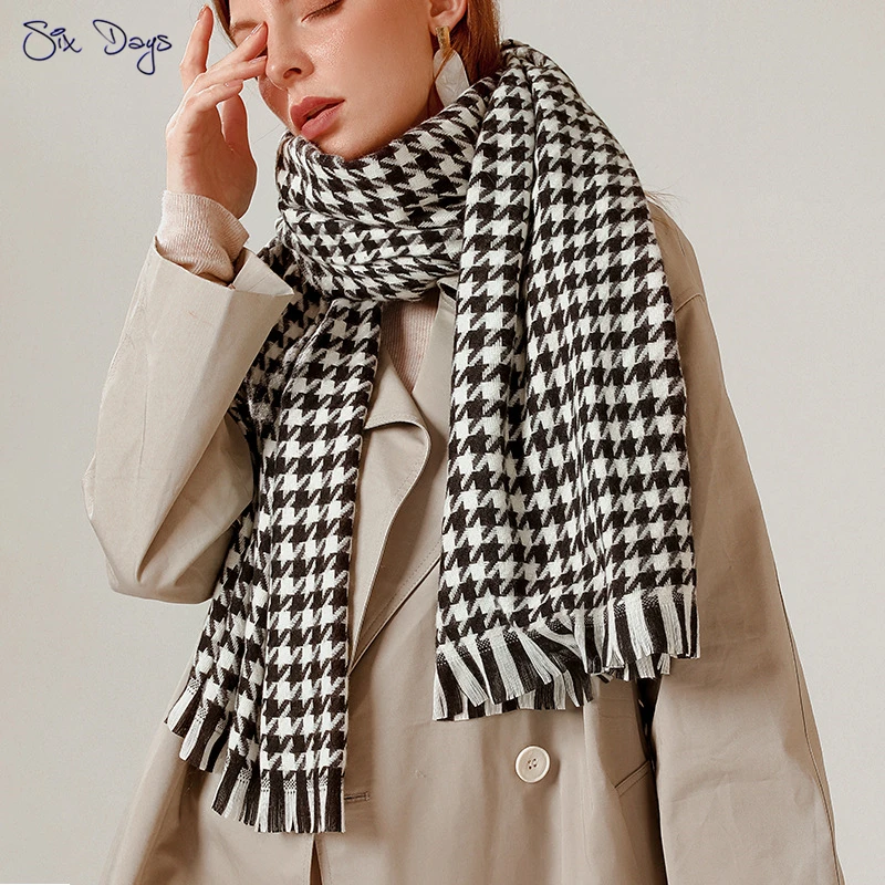Houndstooth Women Plaid Scarf Winter Warm Shawl And Wrap Bandana Pashmina Long Tassel Female Foulard Bufandas Thick Blanket
Houndstooth Women Plaid Scarf Winter Warm Shawl And Wrap Bandana Pashmina Long Tassel Female Foulard Bufandas Thick Blanket