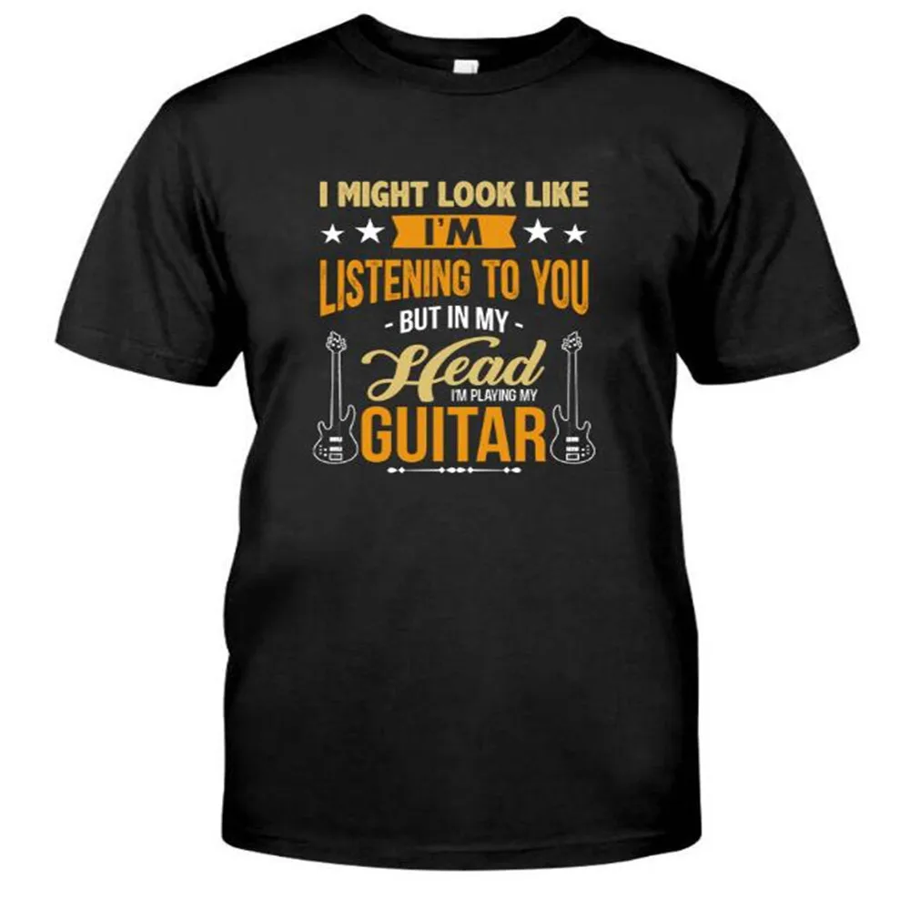 Usa Size Summer Short Sleeve Men's T Shirt Fashion Printed Black Streetwear Tee Tops In My Head I'm Playing My Guitar
Usa Size Summer Short Sleeve Men's T Shirt Fashion Printed Black Streetwear Tee Tops In My Head I'm Playing My Guitar