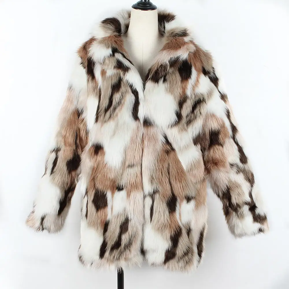Faux Fur Coat Plus Size Women Autumn Winter Fluffy 2019 Plush Coat Print Long Sleeve Cardigan Coat Warm Soft Outwear
Faux Fur Coat Plus Size Women Autumn Winter Fluffy 2019 Plush Coat Print Long Sleeve Cardigan Coat Warm Soft Outwear