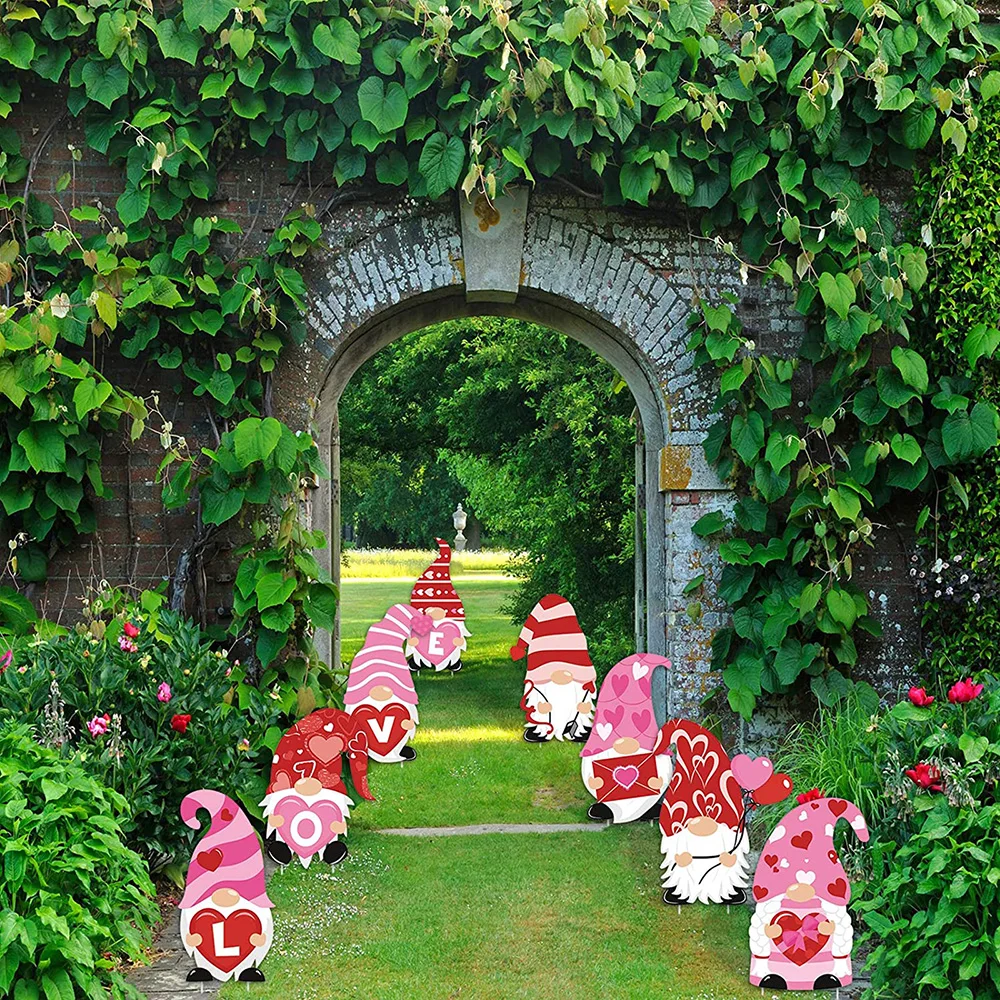 Newly 8pcs LOVE Valentine's Day Yard Signs With Stakes Valentine Gnomes Lawn Decorations Outdoor Gnomes Swedish Tomte S6
Newly 8pcs LOVE Valentine's Day Yard Signs With Stakes Valentine Gnomes Lawn Decorations Outdoor Gnomes Swedish Tomte S6