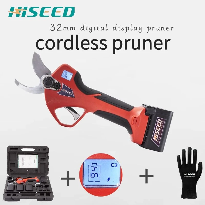 16.8V 32mm cordless wireless Electric high tech pruning secateurs electric pruner, pruning shears three batteries
16.8V 32mm cordless wireless Electric high tech pruning secateurs electric pruner, pruning shears three batteries
