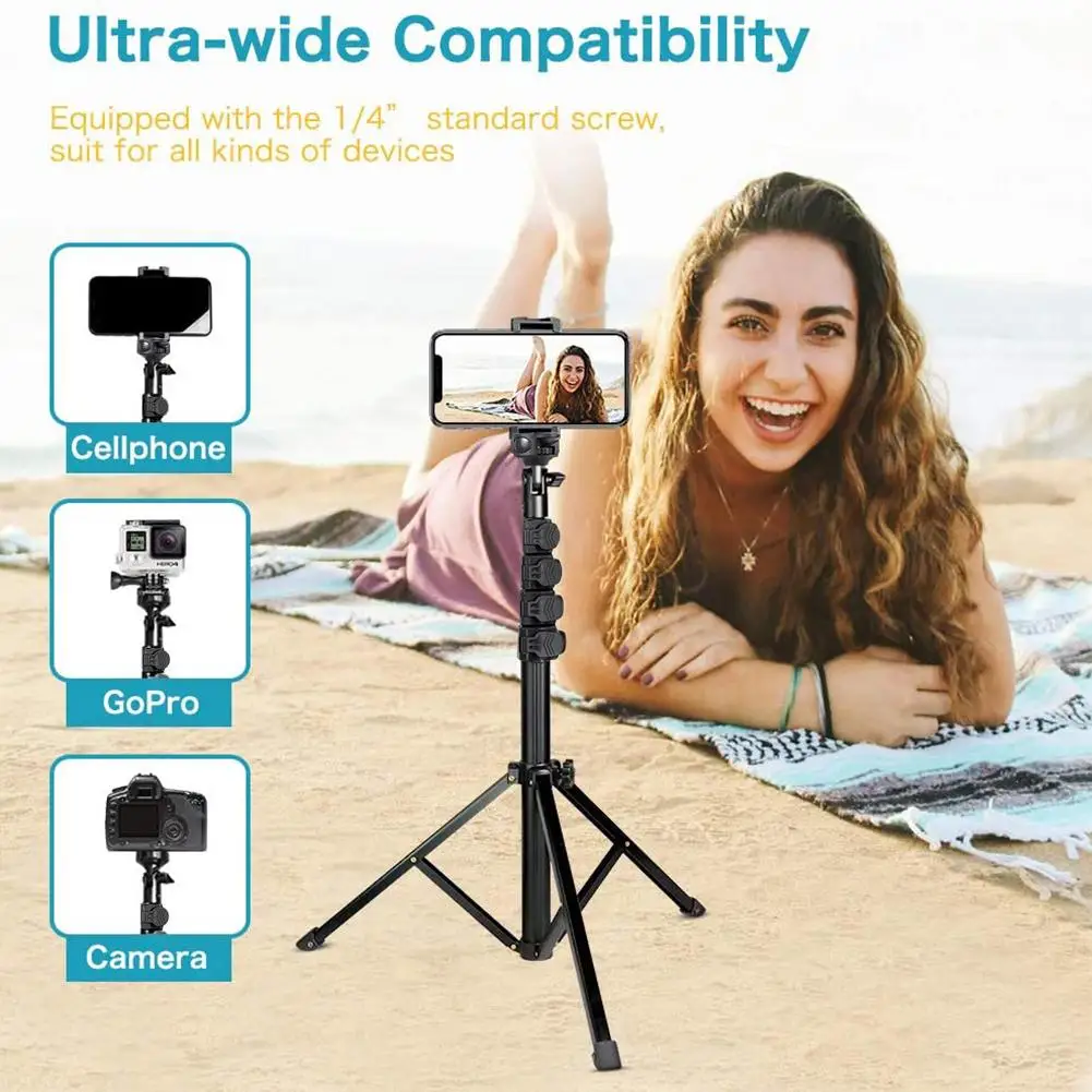 2-in-1 Bluetooth Phone Selfie Stick Tripod For Camera and Smartphone Universal Adjustable Phone Tripod with Bluetooth Controller
2-in-1 Bluetooth Phone Selfie Stick Tripod For Camera and Smartphone Universal Adjustable Phone Tripod with Bluetooth Controller