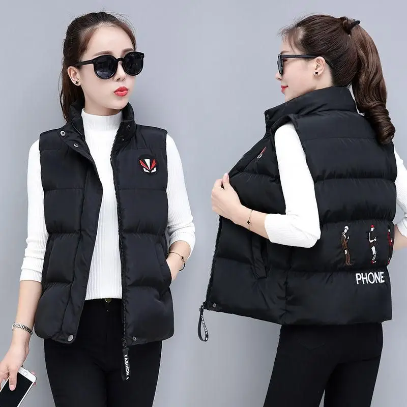 PEONFLY 2020 Women Sleeveless Vest Winter Warm Plus Size Padded Jacket Female Veats Loose Zipper Pockets Solid Color Waistcoat
PEONFLY 2020 Women Sleeveless Vest Winter Warm Plus Size Padded Jacket Female Veats Loose Zipper Pockets Solid Color Waistcoat