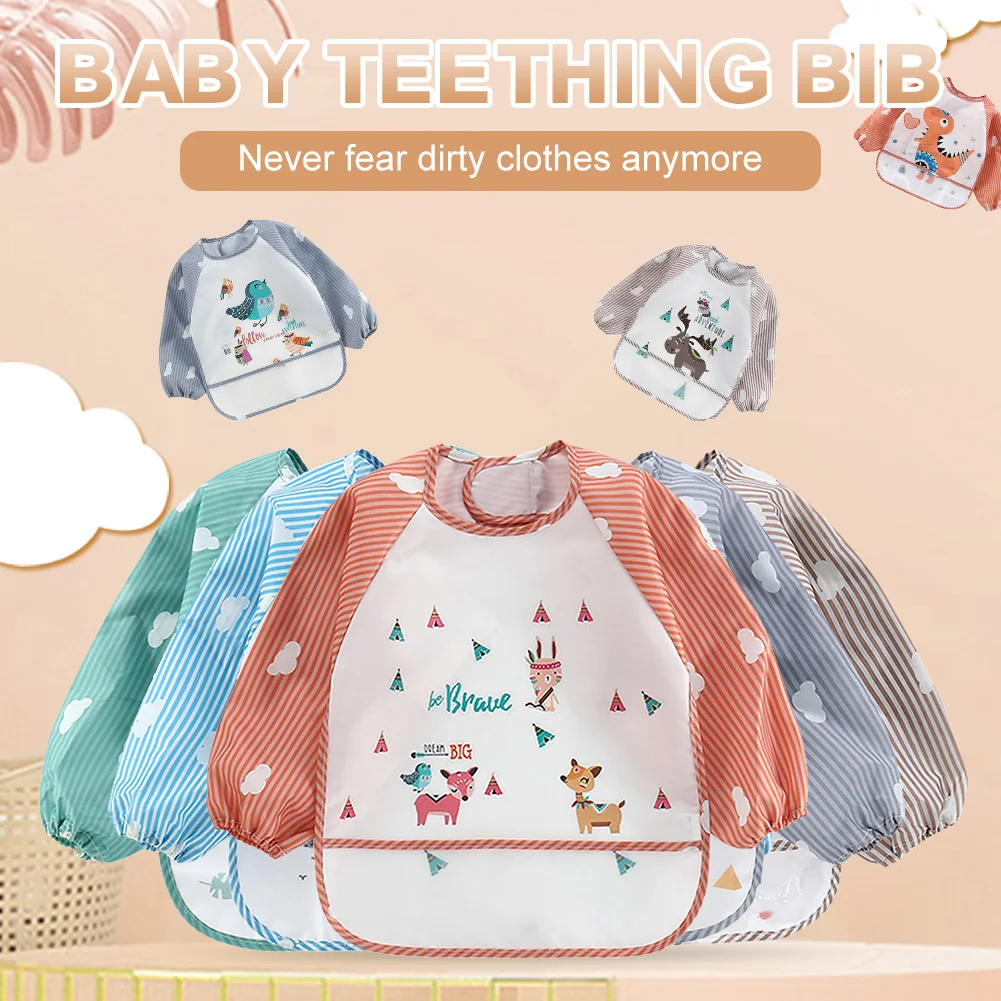 Baby Eating Bib Long Sleeves Waterproof Bibs Food Catcher For Baby Feeding Drool Bib Children Feeding Baby Infant 0-3 Years Old
Baby Eating Bib Long Sleeves Waterproof Bibs Food Catcher For Baby Feeding Drool Bib Children Feeding Baby Infant 0-3 Years Old