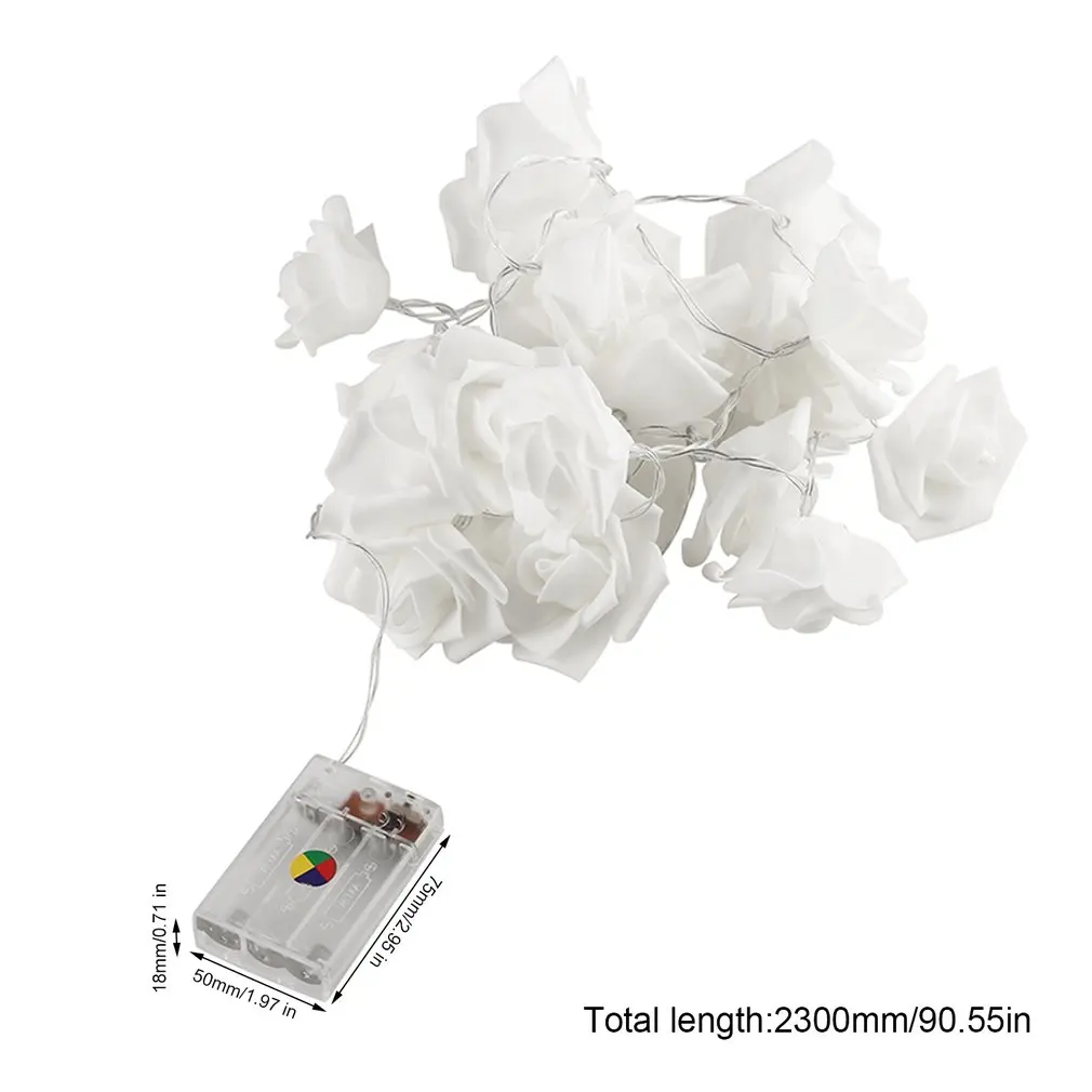 2. 20LEDs White Rose Flower LED String Lights Colorful for Wedding Christmas Decoration String Fairy Light Battery Operated
2. 20LEDs White Rose Flower LED String Lights Colorful for Wedding Christmas Decoration String Fairy Light Battery Operated