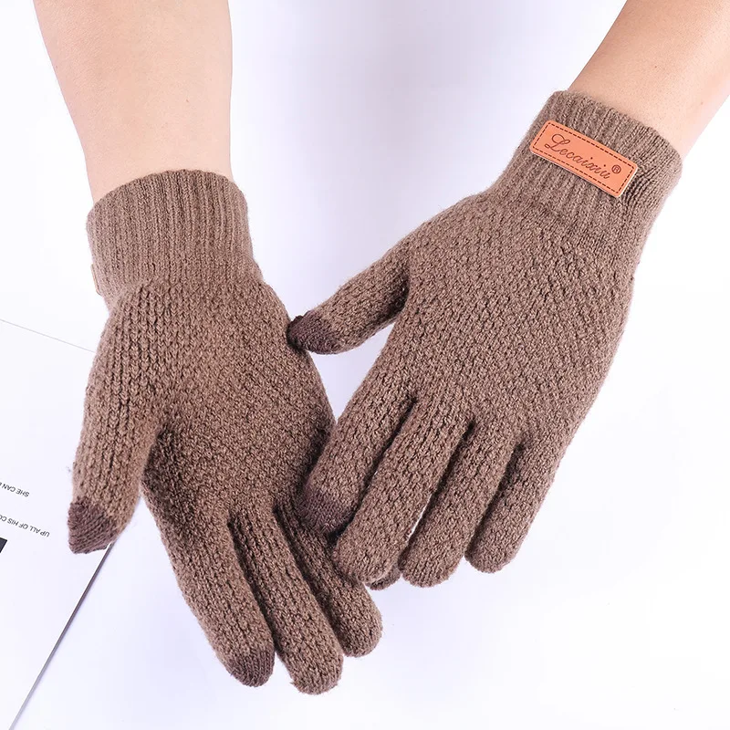 Winter Autumn Men Knitted Gloves Touch Screen High Quality Male Thicken Warm Wool Cashmere Solid Gloves Men Mitten Business
Winter Autumn Men Knitted Gloves Touch Screen High Quality Male Thicken Warm Wool Cashmere Solid Gloves Men Mitten Business