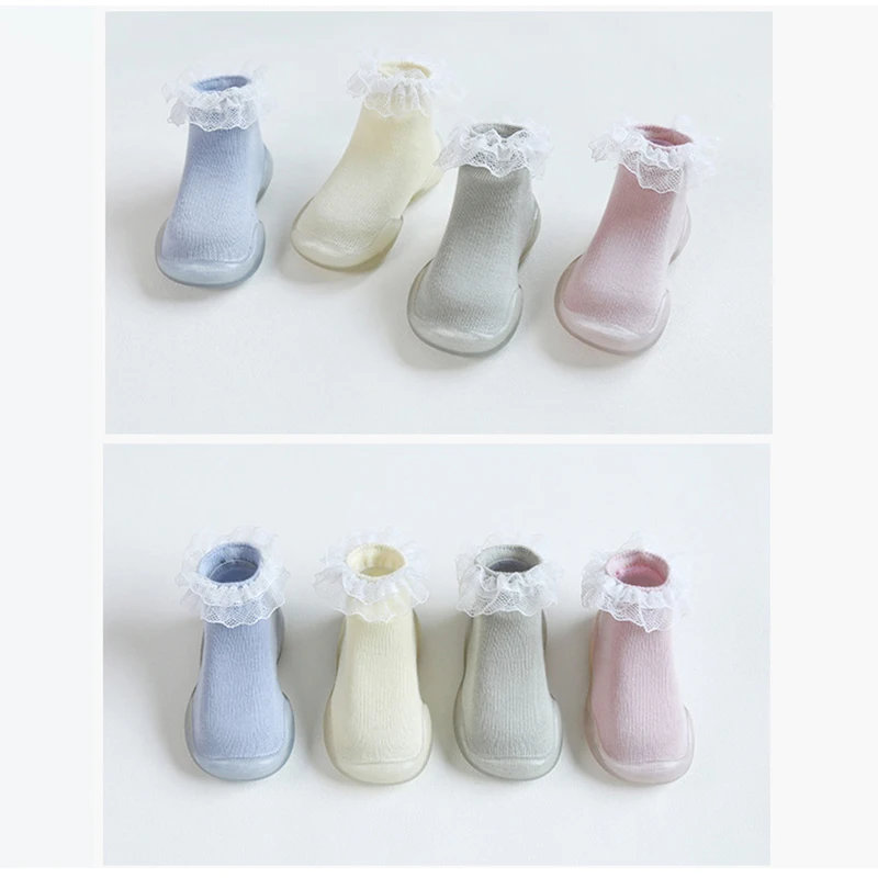 Baby Indoor Lace Slippers Foot Socks Shoes Kids Toddler Soft Rubber Sole Warm Cotton Breathable Girls Home Slipper Floor Shoes 
Baby Indoor Lace Slippers Foot Socks Shoes Kids Toddler Soft Rubber Sole Warm Cotton Breathable Girls Home Slipper Floor Shoes