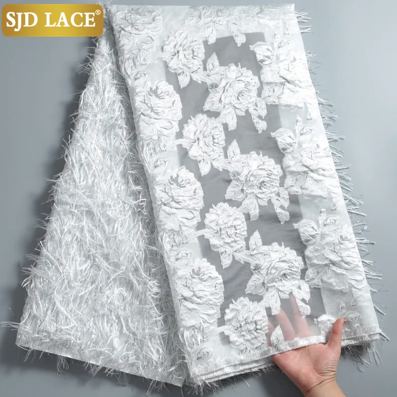 SJD LACE Brocade Tissue African Lace Fabric Jucquard Embroidery 2021Top Quality French Feather Lace Fabric For Wedding Sew A2275
SJD LACE Brocade Tissue African Lace Fabric Jucquard Embroidery 2021Top Quality French Feather Lace Fabric For Wedding Sew A2275