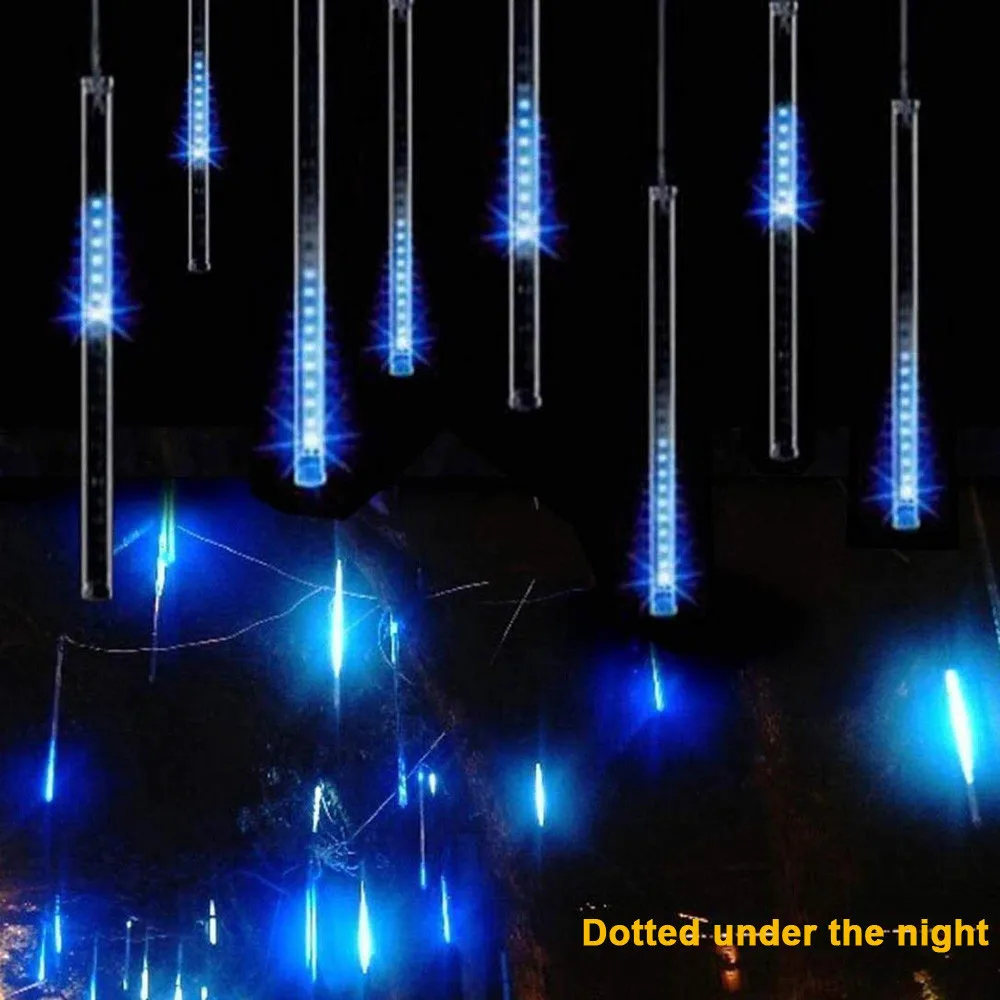 Waterproof 6 colors EU Plug Garland 2 Tubes LED Meteor Shower Rain string light 30cm Icicle Snowfall Xmas decoration CD
Waterproof 6 colors EU Plug Garland 2 Tubes LED Meteor Shower Rain string light 30cm Icicle Snowfall Xmas decoration CD