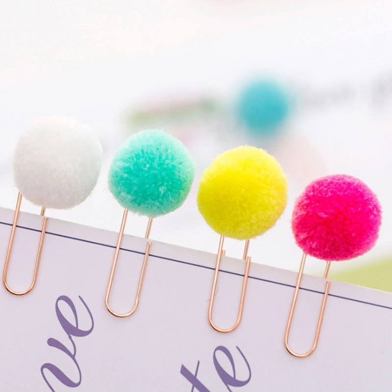 6pcs/lot Cute Colored Hairball Paper Metal Bookmark Craft Decoration For Teacher Supplies Escolar Material
6pcs/lot Cute Colored Hairball Paper Metal Bookmark Craft Decoration For Teacher Supplies Escolar Material
