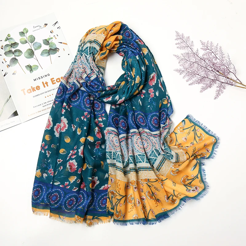 2020 New Fashion Summer Women Viscose Scarf Flower Beach Hijab Shawls and Wraps Female Foulard Echarpe Designer Women's Bandana
2020 New Fashion Summer Women Viscose Scarf Flower Beach Hijab Shawls and Wraps Female Foulard Echarpe Designer Women's Bandana