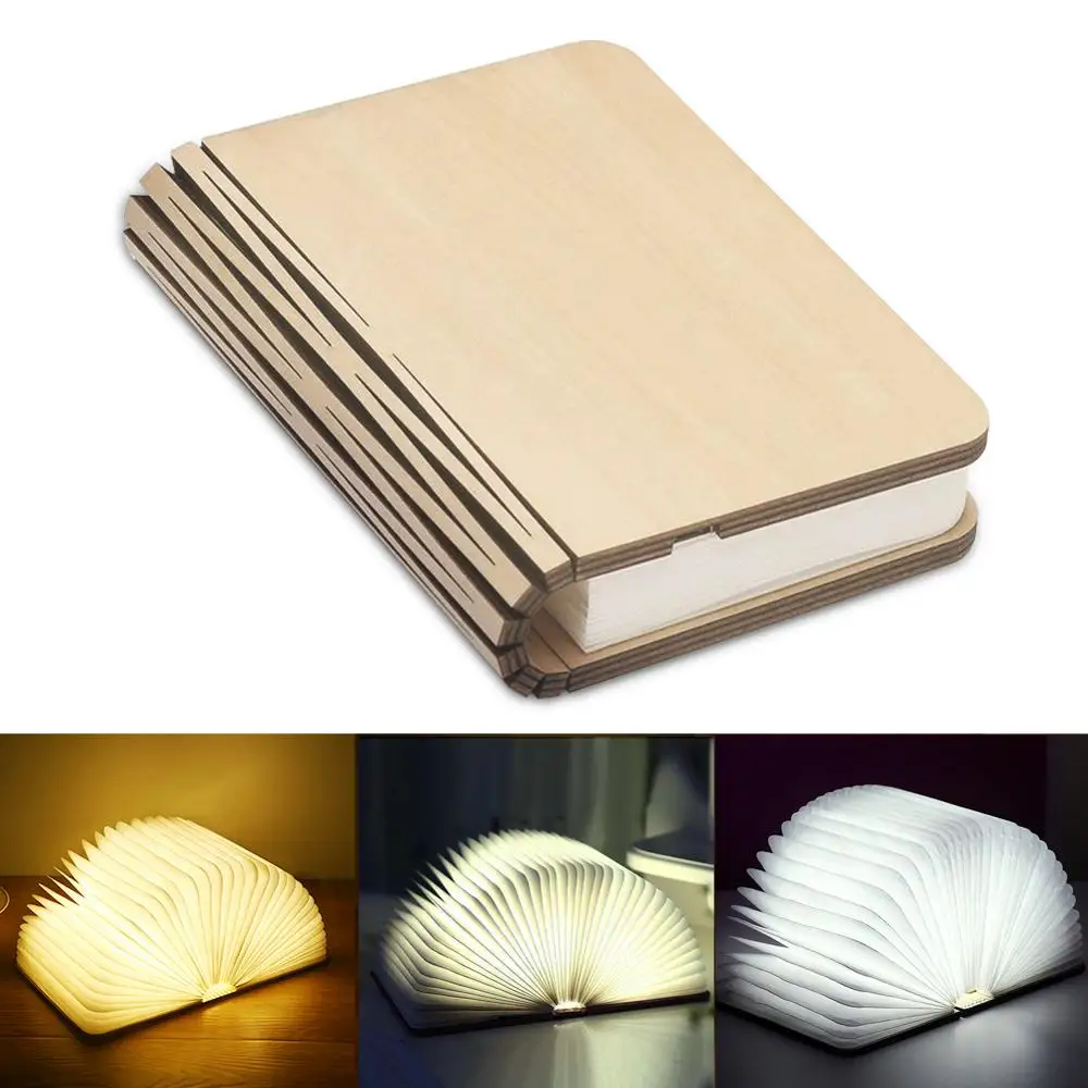 5 Colors USB Recharge LED Night Ligh Creative Wooden RGB Folding Book Light Home Desk Lamp Decorative for Kid Baby Birthday Gift
5 Colors USB Recharge LED Night Ligh Creative Wooden RGB Folding Book Light Home Desk Lamp Decorative for Kid Baby Birthday Gift