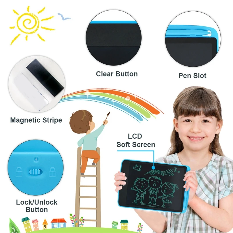 8.5" Electronic Drawing Board LCD Screen Writing Tablet Digital Drawing Tablets Electronic Handwriting Pad Board + Pen
8.5" Electronic Drawing Board LCD Screen Writing Tablet Digital Drawing Tablets Electronic Handwriting Pad Board + Pen