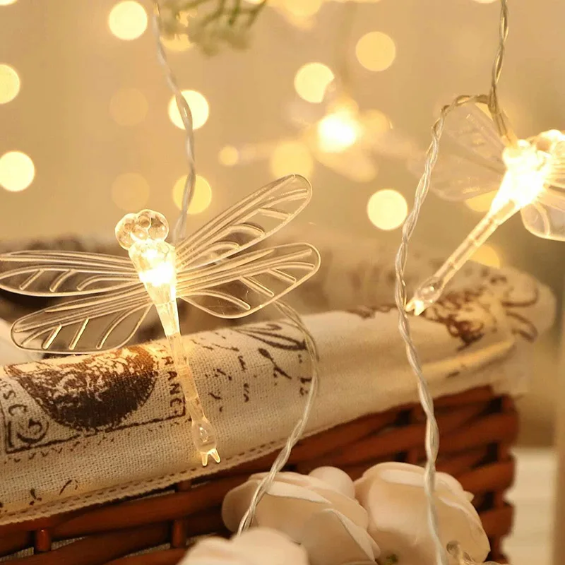 20LED String Lights Dragonfly Waterproof Outdoor Garden Party Fairy Lamps Wedding Valentine's Day Christmas Decoration
20LED String Lights Dragonfly Waterproof Outdoor Garden Party Fairy Lamps Wedding Valentine's Day Christmas Decoration