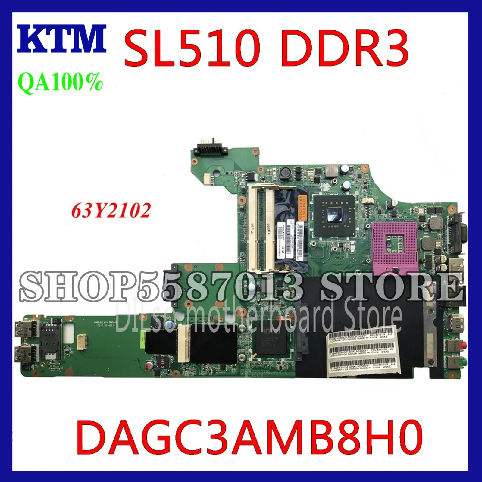 KEFU DAGC3AMB8H0 Mainboard For Lenovo IBM SL510 S510 Motherboard MB 63Y2102 Motherboard test 100% work original Motherboard
KEFU DAGC3AMB8H0 Mainboard For Lenovo IBM SL510 S510 Motherboard MB 63Y2102 Motherboard test 100% work original Motherboard