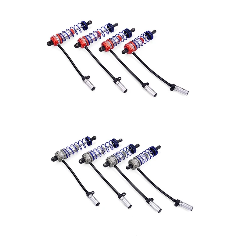 8Pcs 92mm Front and 105mm Rear Shock Absorber Damper for 1/10 ZD Racing HSP Redcat HPI Traxxas RC Truck,Gray & Red
8Pcs 92mm Front and 105mm Rear Shock Absorber Damper for 1/10 ZD Racing HSP Redcat HPI Traxxas RC Truck,Gray & Red