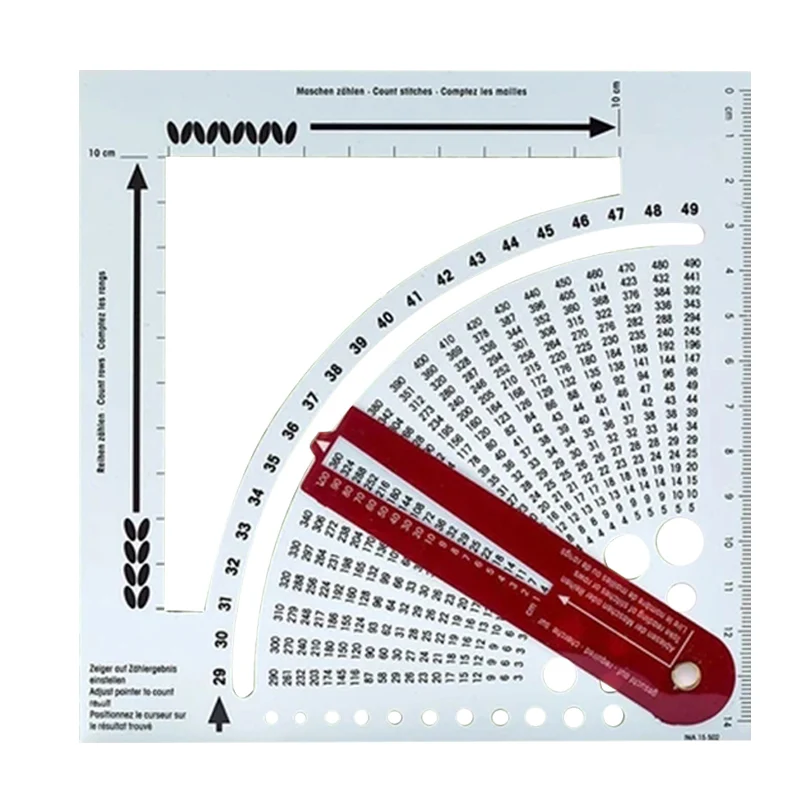 Knitting Gauge Converter Tool Knitting Counter Calculator Density Ruler for Knitting Works Crafts H-best
Knitting Gauge Converter Tool Knitting Counter Calculator Density Ruler for Knitting Works Crafts H-best