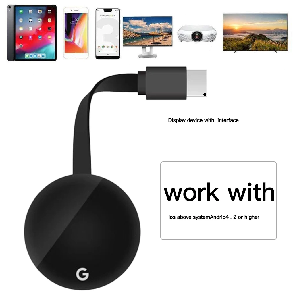 TV Stick 2.4/5G Wifi 1080P G7S Display Receiver For Google Chromecast 3 Anycast TV Receiver HD Miracast Dongle For IOS Android
TV Stick 2.4/5G Wifi 1080P G7S Display Receiver For Google Chromecast 3 Anycast TV Receiver HD Miracast Dongle For IOS Android