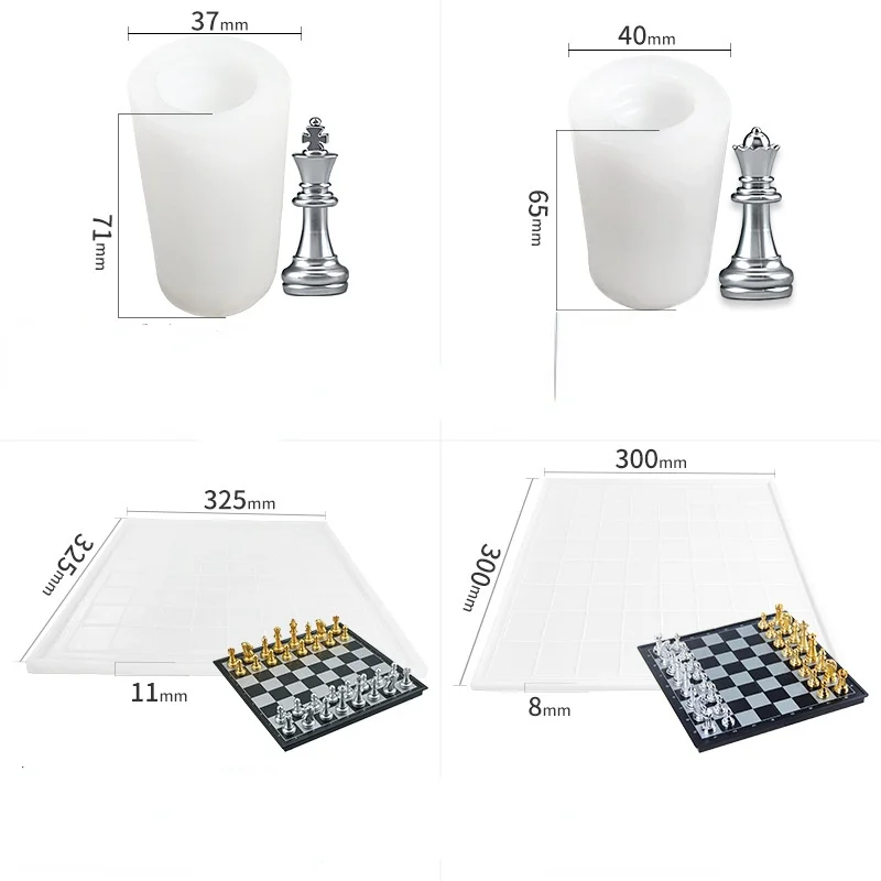 New 6 Kinds of Chess Silicone Molds DIY Crystal Chocolate Decoration Cake Mousse Baking Utensils
New 6 Kinds of Chess Silicone Molds DIY Crystal Chocolate Decoration Cake Mousse Baking Utensils