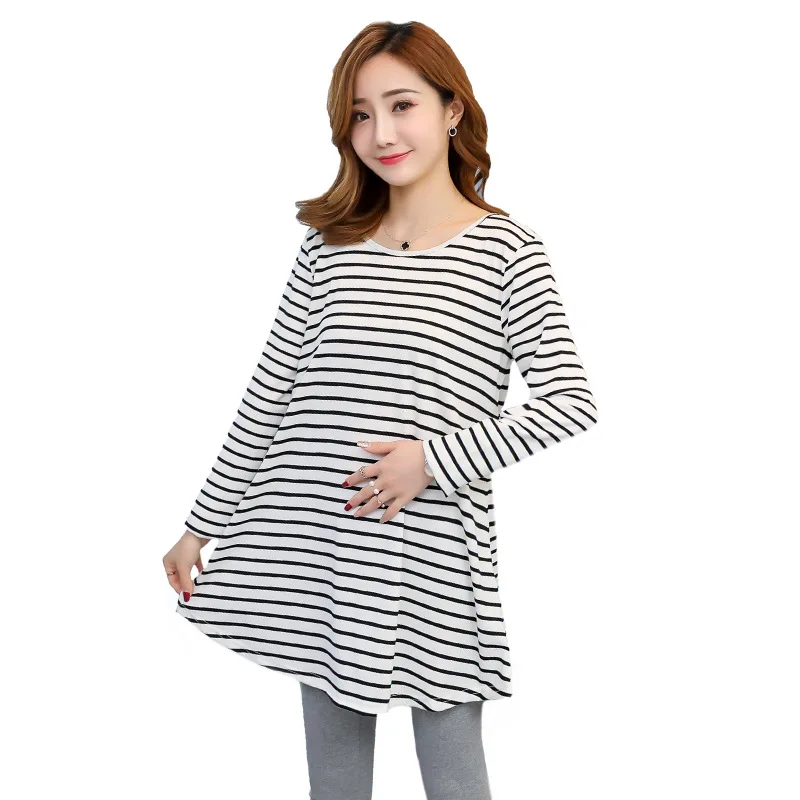 Strip Cotton Patchwork Lace Maternity Blouse with Bow A Line Loose Shirt Clothes for Pregnant Women Pregnancy Tops Tees
Strip Cotton Patchwork Lace Maternity Blouse with Bow A Line Loose Shirt Clothes for Pregnant Women Pregnancy Tops Tees