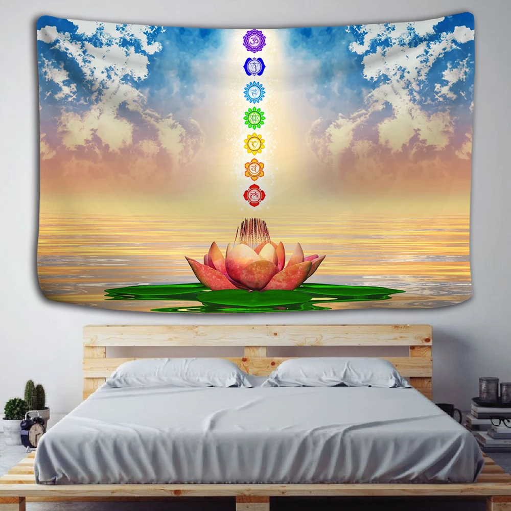 Buddha Statue Meditation 7 Chakra Tapestry Wall Hanging Mandala Tapestries Wall Cloth Psychedelic Yoga Carpet Boho Decor Indian
Buddha Statue Meditation 7 Chakra Tapestry Wall Hanging Mandala Tapestries Wall Cloth Psychedelic Yoga Carpet Boho Decor Indian