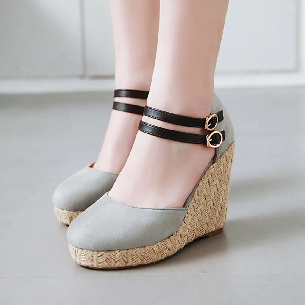 Shoes Woman Sandals Wedges Fashion Pure Color Breathable Round-toed Sandals Light Slippers Women Shoes Zapatos De Mujer
Shoes Woman Sandals Wedges Fashion Pure Color Breathable Round-toed Sandals Light Slippers Women Shoes Zapatos De Mujer