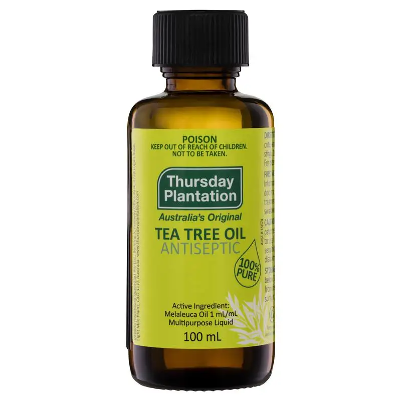 100ml Thursday Plantation 100%Pure Tea Tree Oil Acne Treatment Shrink Pore Arthritic Aromatherapy Essential Oil Massage
100ml Thursday Plantation 100%Pure Tea Tree Oil Acne Treatment Shrink Pore Arthritic Aromatherapy Essential Oil Massage
