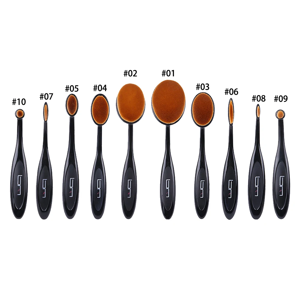10pcs Makeup Brushes Portable Professional Cosmetic Foundation Blending Brush Toothbrush Type
10pcs Makeup Brushes Portable Professional Cosmetic Foundation Blending Brush Toothbrush Type