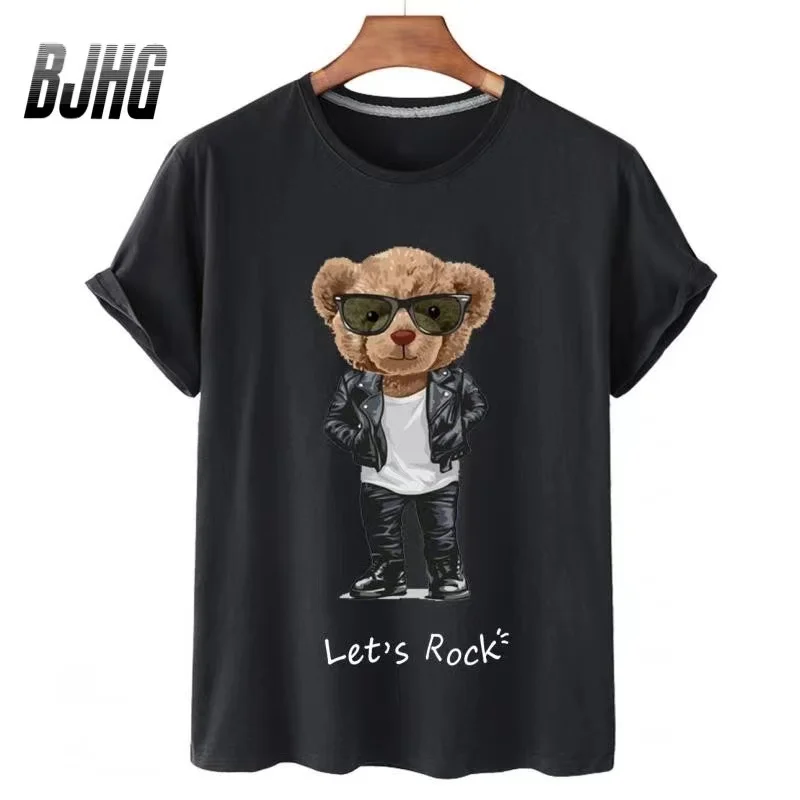 100% Cotton Sunglasses Motorcycle Bear Short-sleeved T-shirt Female Half-sleeved Summer Casual Oversized T-shirt Ladies Shirt
100% Cotton Sunglasses Motorcycle Bear Short-sleeved T-shirt Female Half-sleeved Summer Casual Oversized T-shirt Ladies Shirt