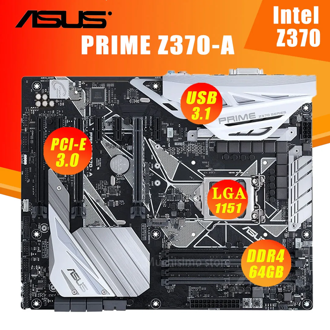 Asus PRIME Z370-A материнская плата i7 i5 i3 DDR4 Intel Z370 64GB PCI-E 3,0 M.2 SATA HDMI Настольный Intel Z370 плаша-мама 1151 ATX б/у
Asus PRIME Z370-A материнская плата i7 i5 i3 DDR4 Intel Z370 64GB PCI-E 3,0 M.2 SATA HDMI Настольный Intel Z370 плаша-мама 1151 ATX б/у