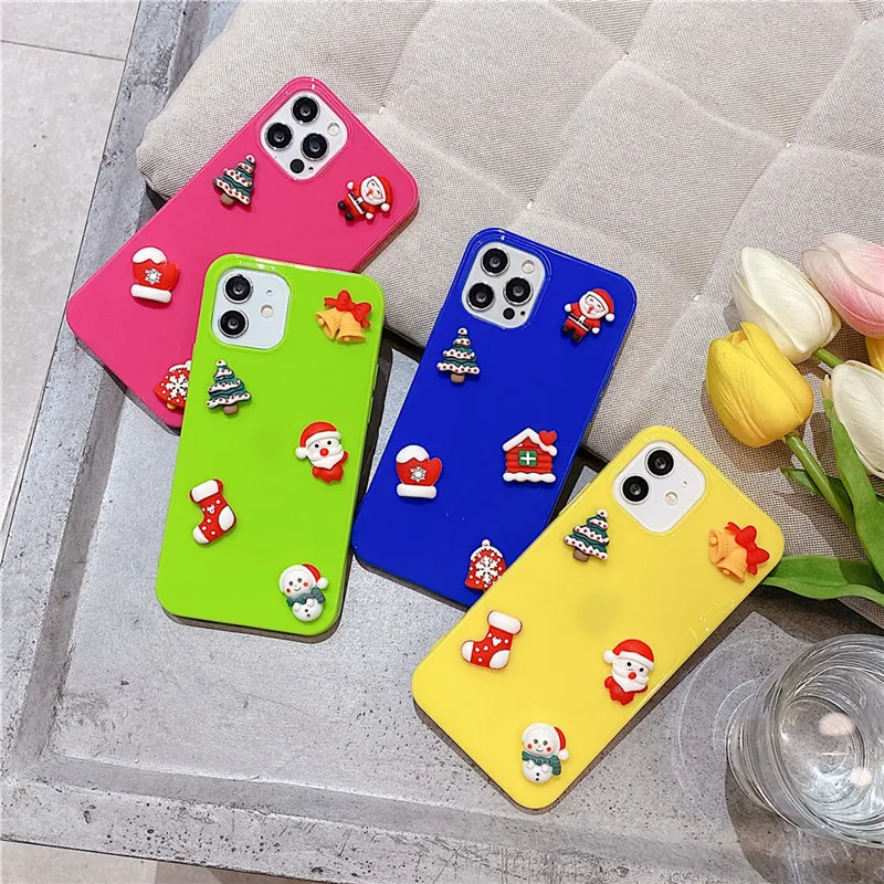 Candy Color Christmas Stereo Mobile Phone Case for iPhone 13 Pro Max Xr1 2 11 Pro 7 8Plus Protective Case Anti Falling Soft Case
Candy Color Christmas Stereo Mobile Phone Case for iPhone 13 Pro Max Xr1 2 11 Pro 7 8Plus Protective Case Anti Falling Soft Case