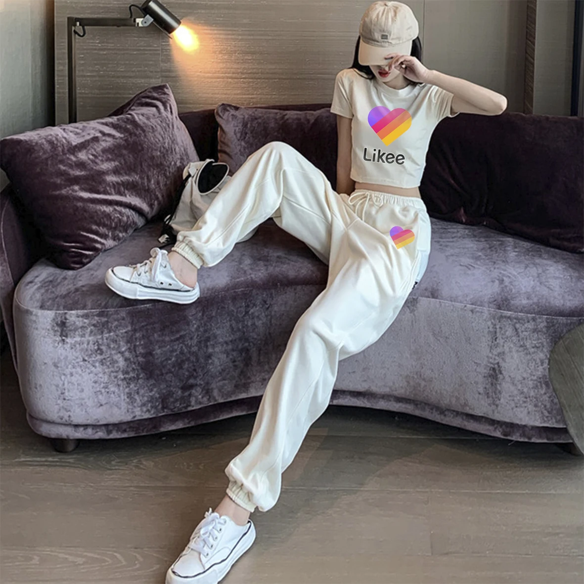 Likee Women's Tracksuit Casual 2 Piece Sets Slim Short Sleeve Female Suit Sport Pants Cotton Tops Summer 2021 Soft Ladies Set
Likee Women's Tracksuit Casual 2 Piece Sets Slim Short Sleeve Female Suit Sport Pants Cotton Tops Summer 2021 Soft Ladies Set