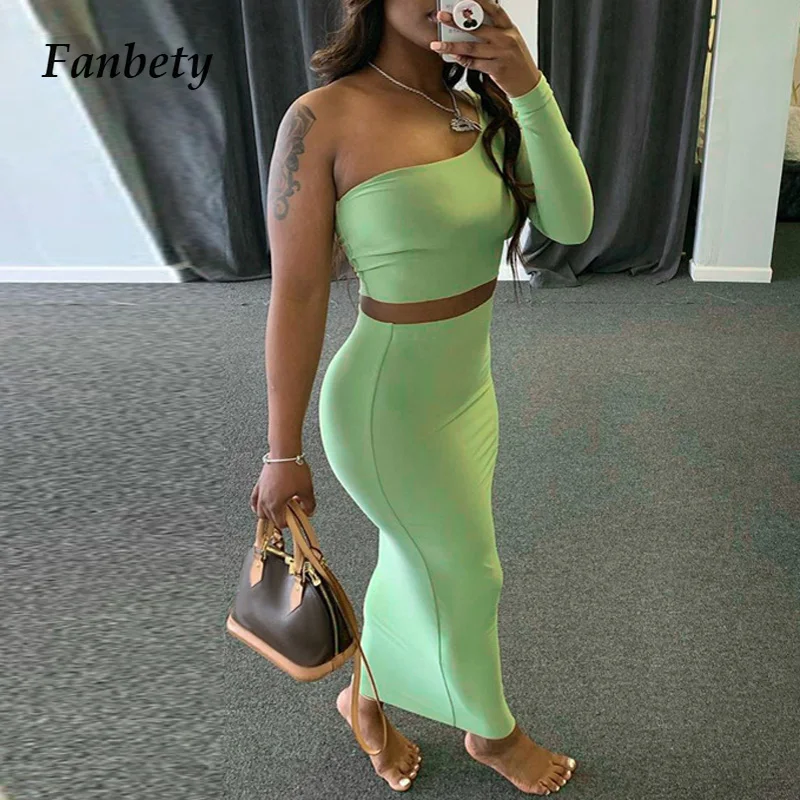 Women Sexy Fashion One Shoulder Solid Two Piece Sets Summer Elegant Irregular Collar Crop Tops+Bodycon Skirts Suit Lady Outfits
Women Sexy Fashion One Shoulder Solid Two Piece Sets Summer Elegant Irregular Collar Crop Tops+Bodycon Skirts Suit Lady Outfits