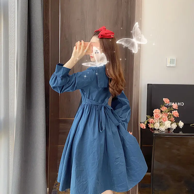 Female Bow Solid Korean Style Fashion Lady Clothing Autumn 2020 Japanese Sweet Dress Women Elegant Long Sleeve Party Dress
Female Bow Solid Korean Style Fashion Lady Clothing Autumn 2020 Japanese Sweet Dress Women Elegant Long Sleeve Party Dress